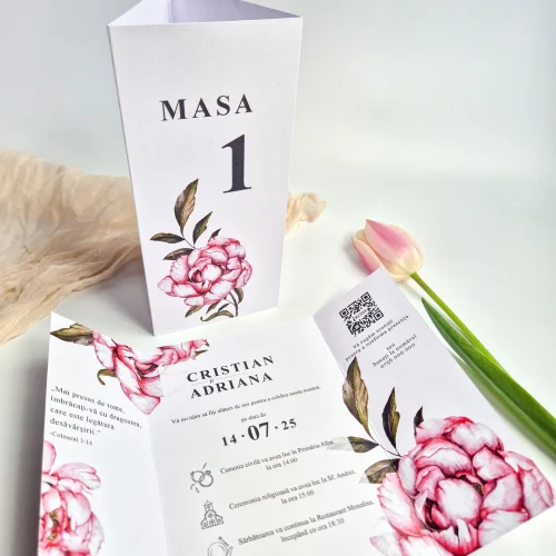 Invitație nuntă tipărită A5 - imagine 5