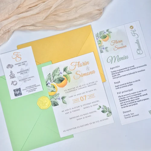 Invitație nuntă tipărită A6 - imagine 6