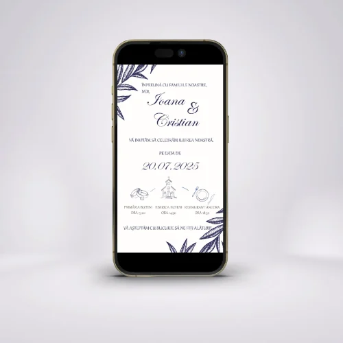 invitatie digitala nunta