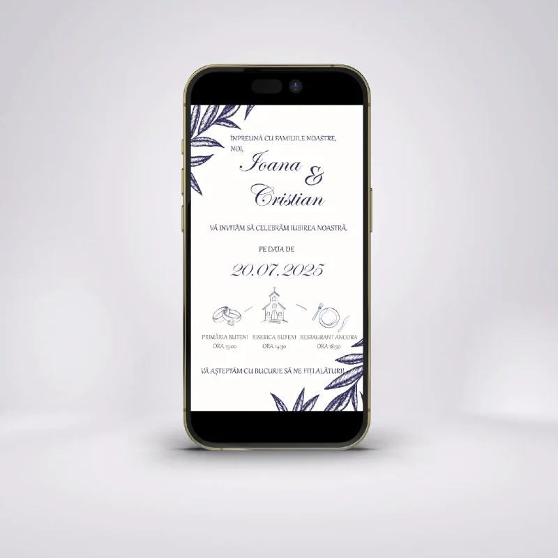 invitatie digitala nunta