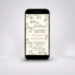 Invitație digitală nuntă D7