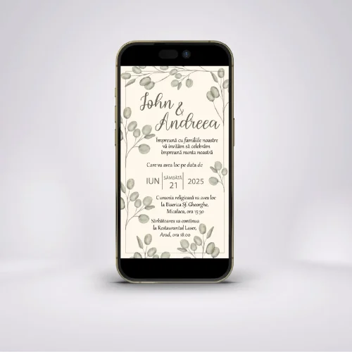 Invitatie digitala nunta