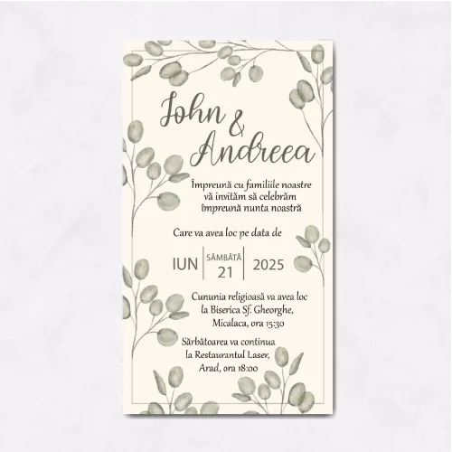 invitatie digitala nunta