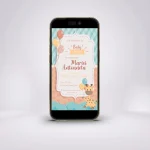 Invitație digitală baby shower S6