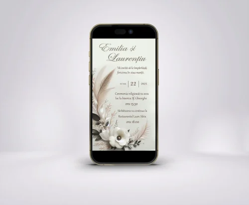 Invitație digitală nuntă D12