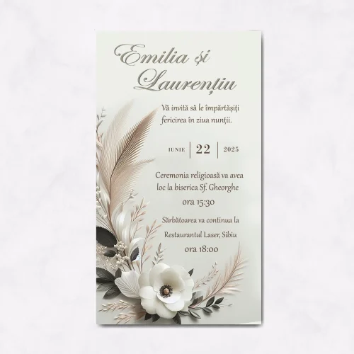 Invitație digitală nuntă D12 - imagine 2