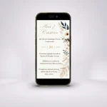 Invitație digitală nuntă D14