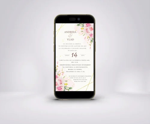 Invitație digitală nuntă D17