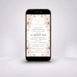 Invitație digitală nuntă D23