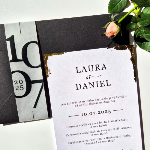 Invitație nuntă tipărită A3 - imagine 4