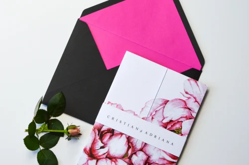 Invitație nuntă tipărită A5 - imagine 4