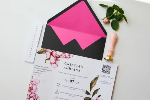 Invitație nuntă tipărită A5 - imagine 3