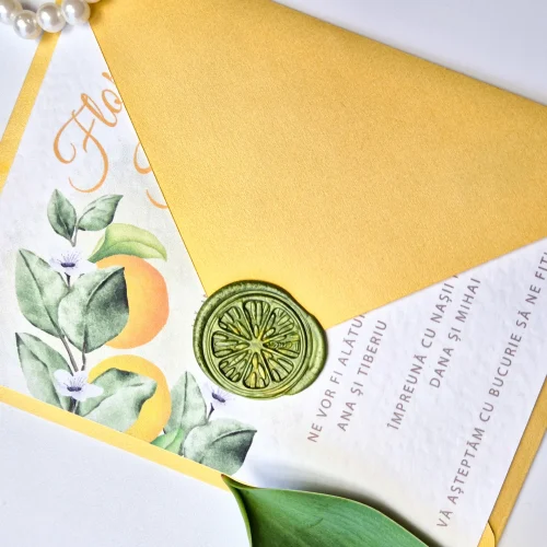 Invitație nuntă tipărită A6 - imagine 4