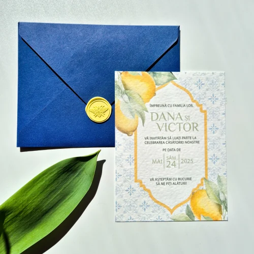 Invitație nuntă tipărită A7