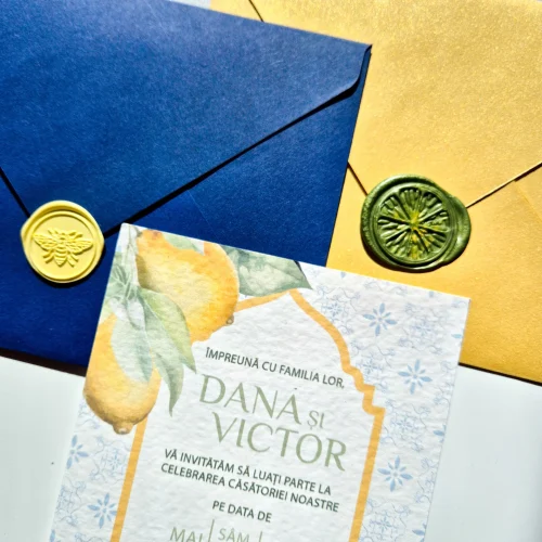 Invitație nuntă tipărită A7 - imagine 4